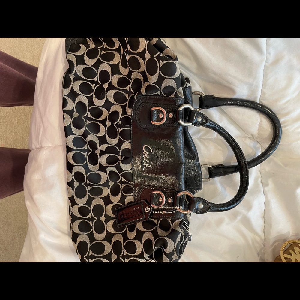 Coach purse. Larger tote good condition